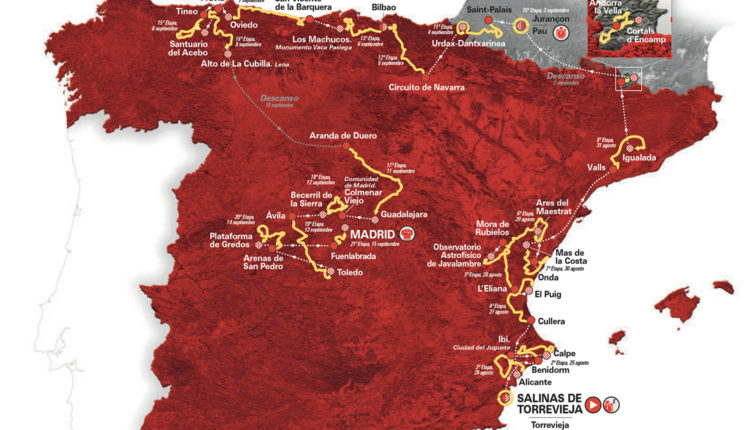 Recorrido-VueltaEspana19-Mapa